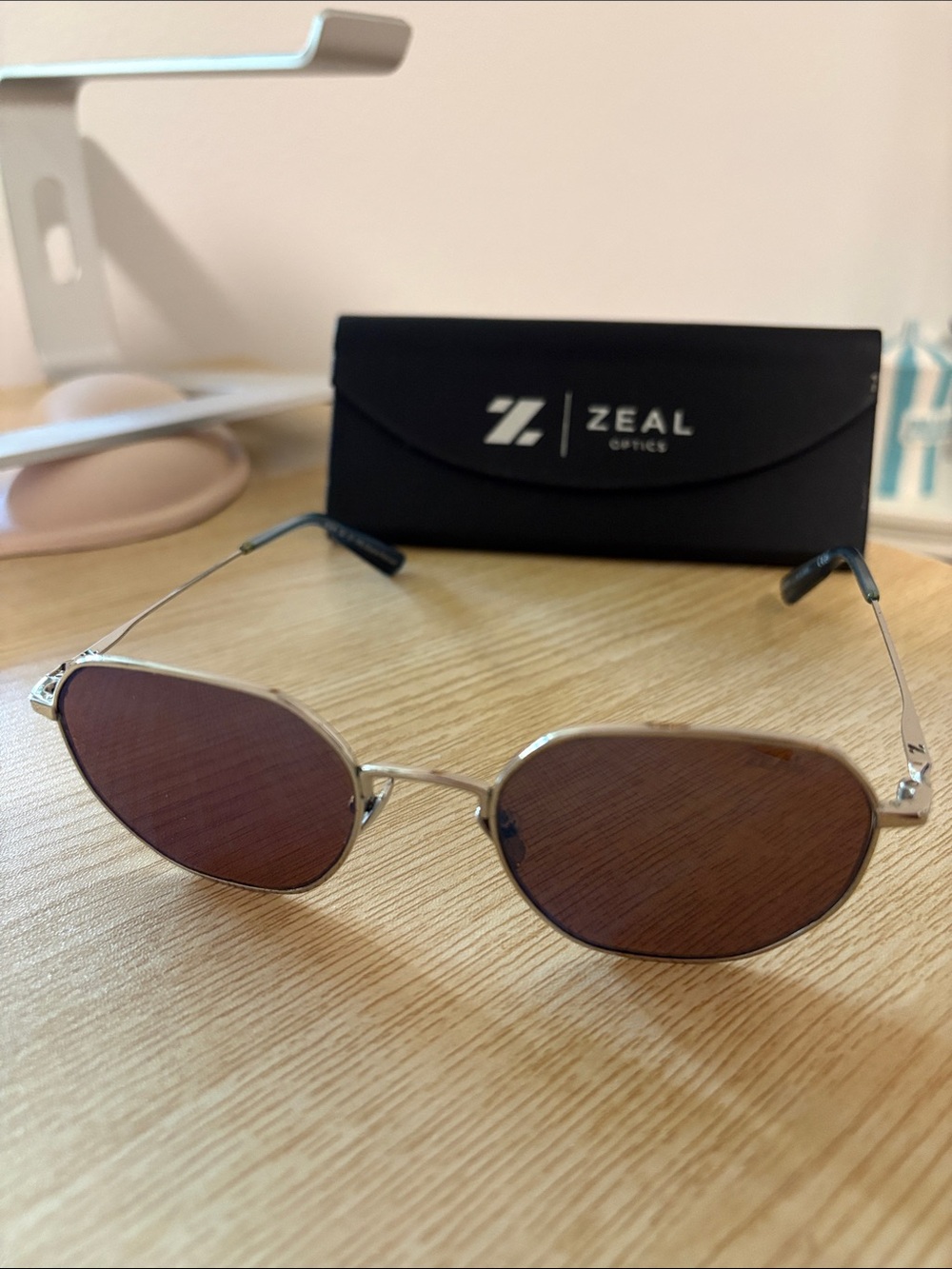 Zeal Optics Men’s Sunglasses - Black Frame with Blue Lenses